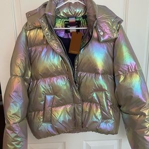 Scotch and Soda shiny fluorescence down jacket. NWT